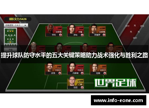 提升球队防守水平的五大关键策略助力战术强化与胜利之路