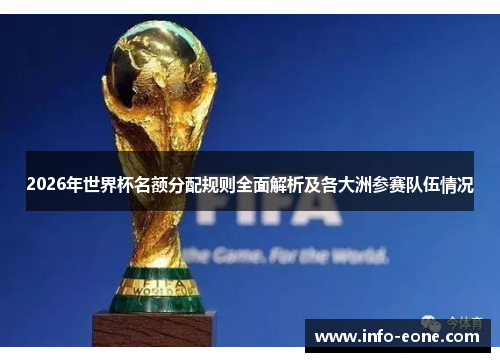 2026年世界杯名额分配规则全面解析及各大洲参赛队伍情况